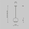 Подвесной светильник Maytoni MOD466PL-L12B3K