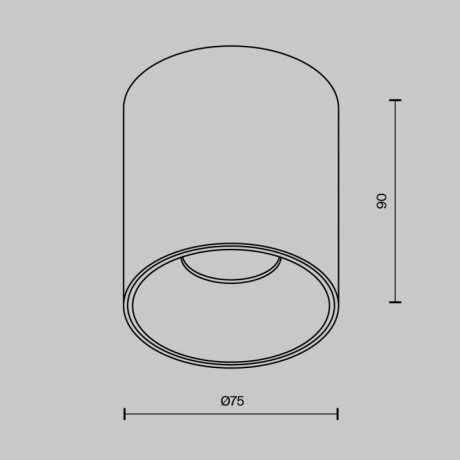Накладной светильник Maytoni Technical C064CL-12W4K-RD-WB