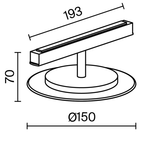 Светильник на шине Maytoni Technical TR107-4-5W-DS-BS