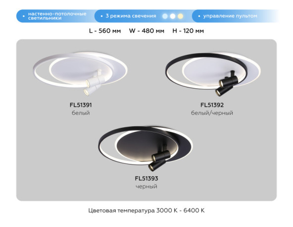 Накладной светильник Ambrella Light FL51393