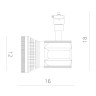 Светильник на шине ARTE Lamp A6118PL-1BK