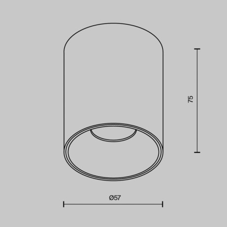 Накладной светильник Maytoni Technical C064CL-8W4K-RD-B