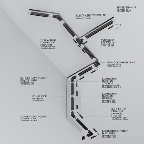 Шинопровод Maytoni Technical TRX034-423B