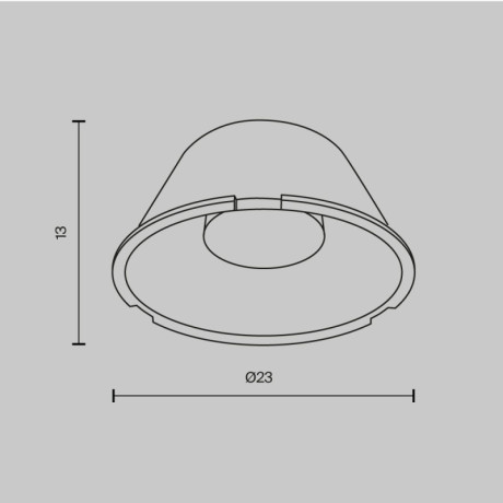 Линза Maytoni Technical LensD25-25