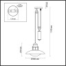 Подвесной уличный светильник Odeon Light 4164/1A