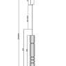 Подвесной светильник Maytoni MOD272PL-L12BS3K