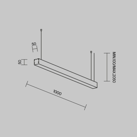 Офисный светильник Maytoni Technical LL312020