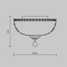 Накладная люстра Maytoni DIA100-CL-03-G