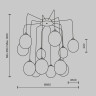 Каскадная люстра Maytoni MOD176PL-12G