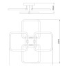 Накладная люстра Escada 10279/4LED