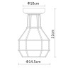 Накладной светильник ARTE Lamp A9182PL-1WH