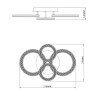 Накладная люстра Escada 10281/4LED