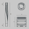 Профиль Maytoni Technical ALM-3535R-B-TL-90°-0.4M