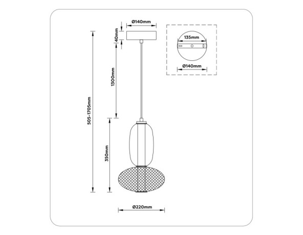 Подвесной светильник Ambrella Light LH11007