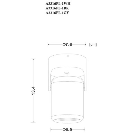 Спот ARTE Lamp A3316PL-1GY