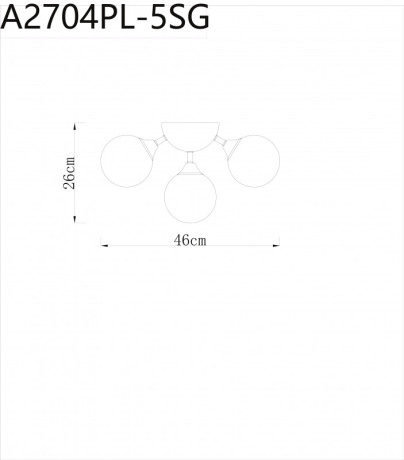 Накладная люстра ARTE Lamp A2704PL-5SG