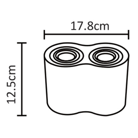 Накладной светильник ARTE Lamp A5644PL-2WH