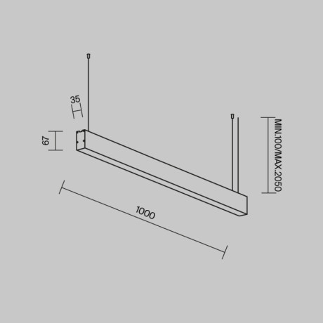 Офисный светильник Maytoni Technical LL312035