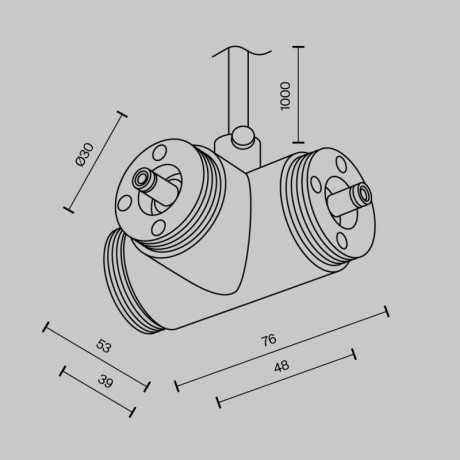 Коннектор Maytoni Technical CA015TC-P-B