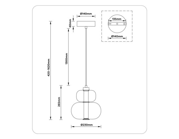 Подвесной светильник Ambrella Light LH11051