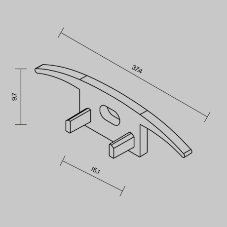 Заглушка профиля Maytoni Technical 642086