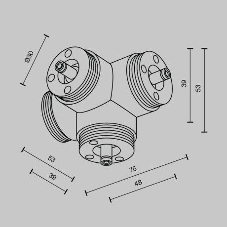 Коннектор Maytoni Technical CA019L4C-B