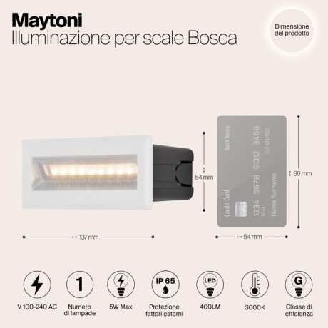 Светильник для ступеней Maytoni O045SL-L5W3K