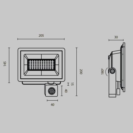 Прожектор Maytoni FL001-L50B4KSR