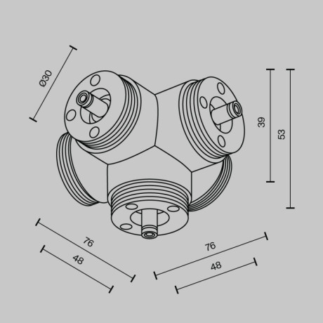 Коннектор Maytoni Technical CA020L5C-B