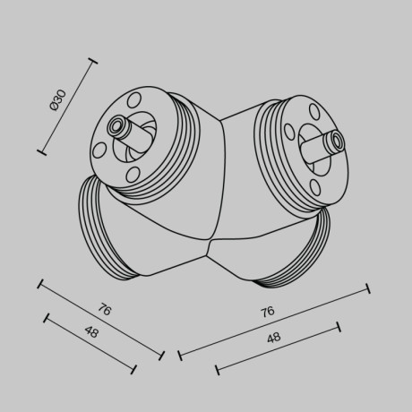 Коннектор Maytoni Technical CA017TX-B