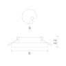 Встраиваемый светильник ARTE Lamp A5223PL-1CC