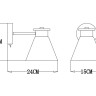 Бра ARTE Lamp A1031AP-1WH