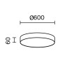 Накладной светильник Maytoni Technical C032CL-90W3K-RD-W