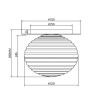 Накладной светильник Maytoni MOD268CL-01G