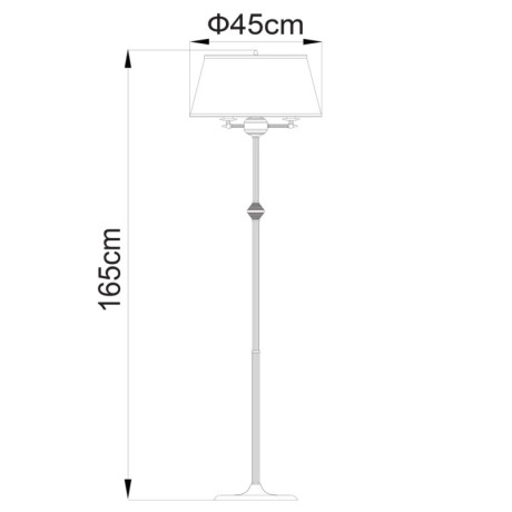 Торшер ARTE Lamp A3579PN-3AB