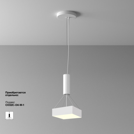 Накладной светильник Maytoni Technical C032CL-24W3K-SQ-W