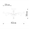 Люстра на штанге Divinare 8819/03 PL-3