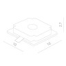 Встраиваемый светильник ARTE Lamp A9214PL-1WH