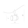 Светильник на шине ARTE Lamp A3056PL-1SI