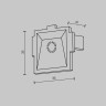 Заглушка Maytoni Technical TRA084EC-12W
