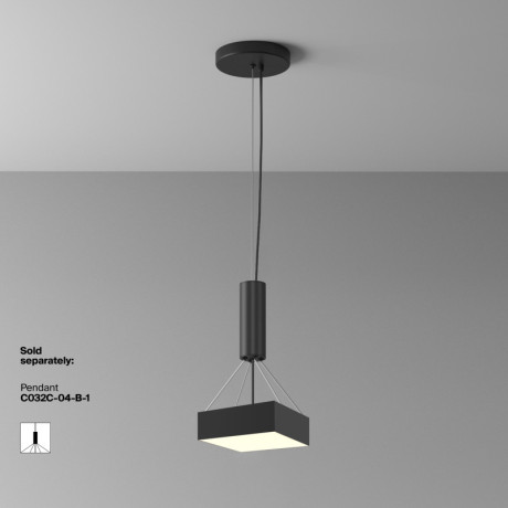 Накладной светильник Maytoni Technical C032CL-24W3K-SQ-B