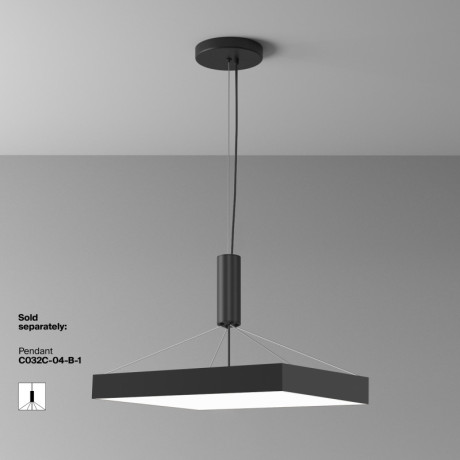 Накладной светильник Maytoni Technical C032CL-90W4K-SQ-B