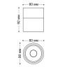 Накладной светильник ITALLINE IT014-0201 white