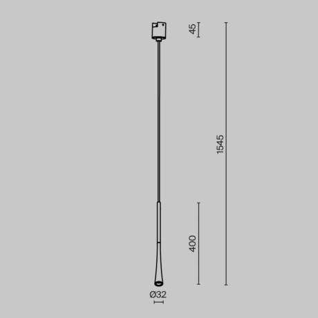 Светильник на шине Maytoni Technical TR167-1-7W3K-M-B