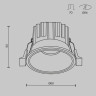 Встраиваемый светильник Maytoni Technical DL058-7W2.7K-B