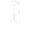 Торшер ARTE Lamp A2070PN-1BK