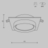 Встраиваемый светильник Maytoni Technical DL086-GX53-SQ-BW