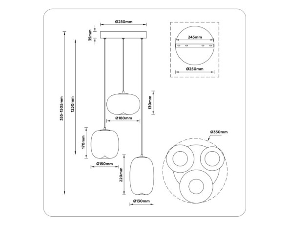 Подвесной светильник Ambrella Light LH11105