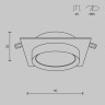 Встраиваемый светильник Maytoni Technical DL086-GX53-SQ-WB
