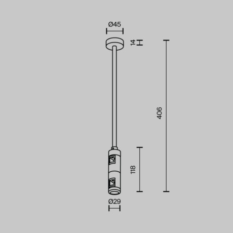 Стойка Maytoni Technical TRA158C-D1-BS